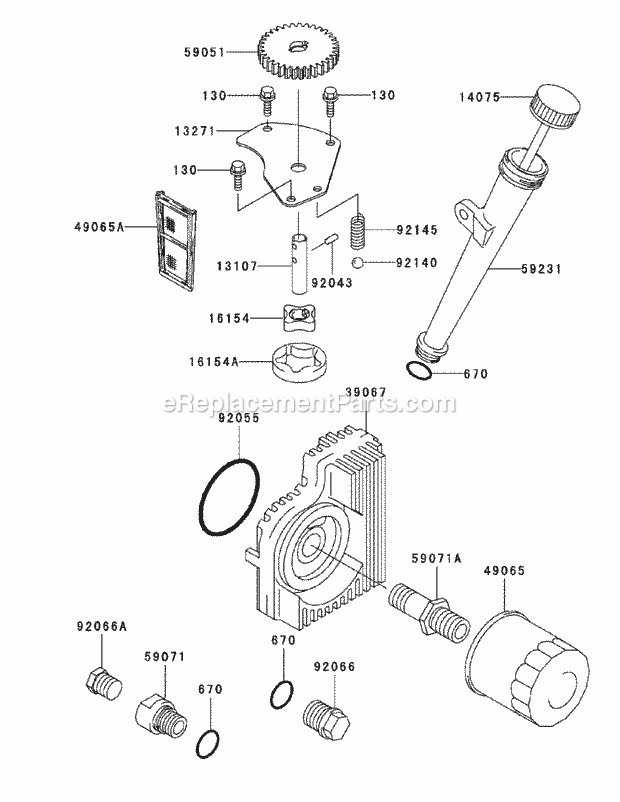 Fh721v As26 Lubrication Equipment Diagram and Parts List for M60-KW 53BB5D8X750-25HP-OHV Cub Cadet Lawn Tractor